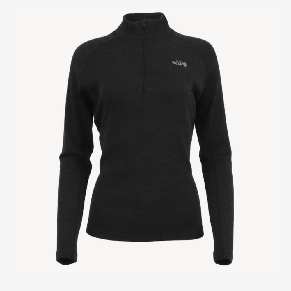 Icewear Drangsnes Merino Wool Base Layer Half-Zip Top
